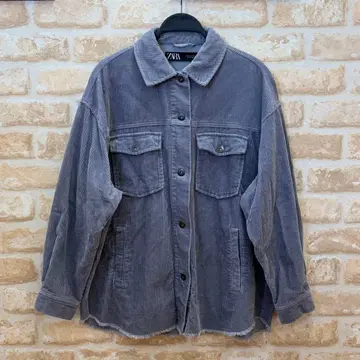 ZARA 자라 코듀로이 자켓 긴팔 라벤더 M 새상품