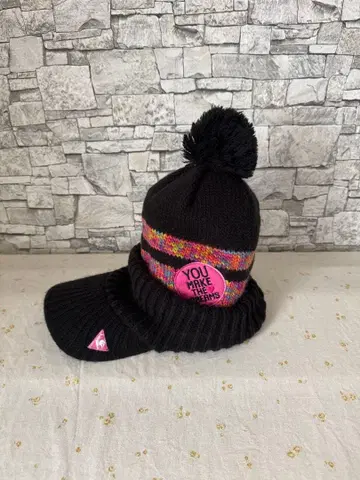 르꼬끄골프 폼폼 니트 모자