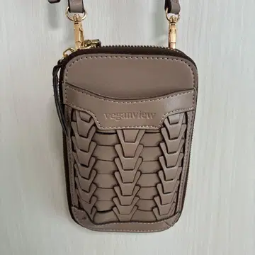 veganview 스마트폰 숄더백 브라운