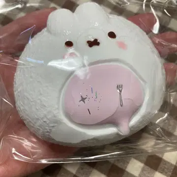 물 느낌 토끼 만주 동물 먹거리 스퀴즈