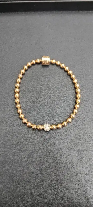 판도라 골드 비즈 팔찌 다이아몬드풍 새상품급