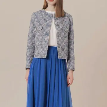 정가 7.5만 매킨토시 런던 트위드 자켓 38 블루 계열