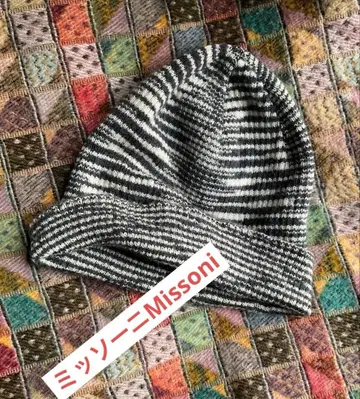 미쏘니 이탈리아제 오렌지 택 라무 울 니트 모자 단종