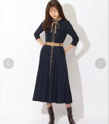 REDYAZEL 원피스 7부 소매 네이비 컬러 새상품급