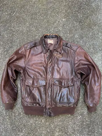 80s 구택 a2 가죽 플라이트 자켓 BANANA REPUBLIC