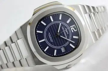 새상품 TECHNOS 테크노스 노틸러스 손목시계 남성용 실버