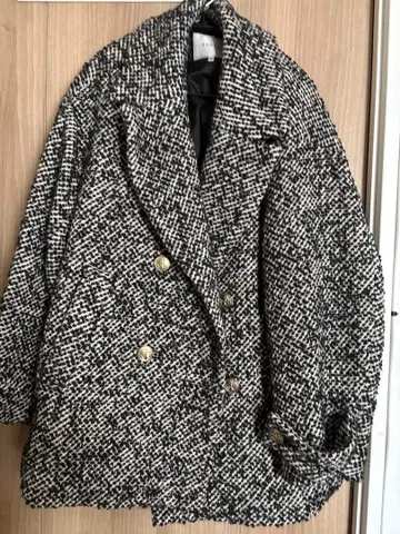 CADUNE 카듀네 피 코트 골드 버튼 M