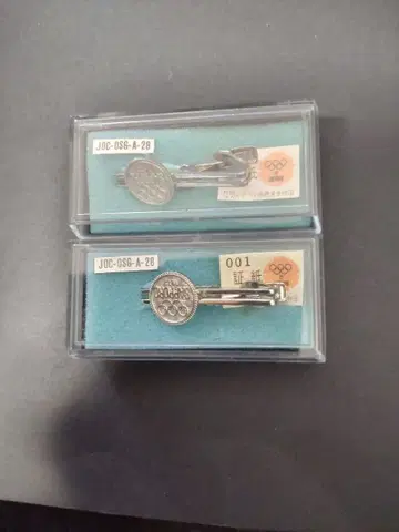 삿포로 올림픽 넥타이핀 2개 세트