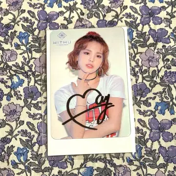 NiziU W 회원 첫회 조기 가입 혜택 친필 사인 클리어 카드 마코