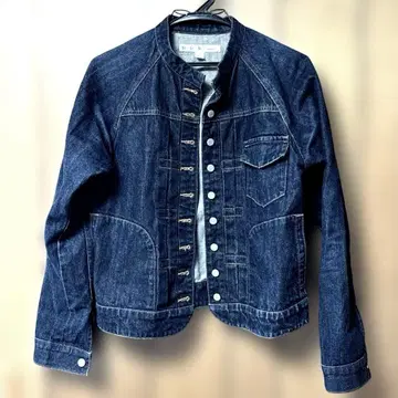 Si-Si-Si 데님 밴드 카라 자켓 여성용