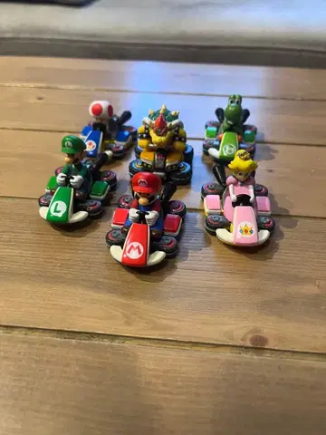 마리오 카트 미니카 6개 세트