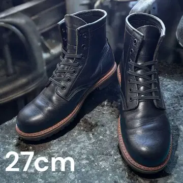 호킨스 레이스업 부츠 블랙 천연 가죽 벡맨 27cm 블랙