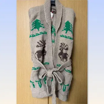 새상품! KANATA 카우친 니트 베스트 캐나다제