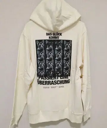 graniph 그라니프 고양이가 놀란 얼굴이 임팩트 그래픽 후드티 M