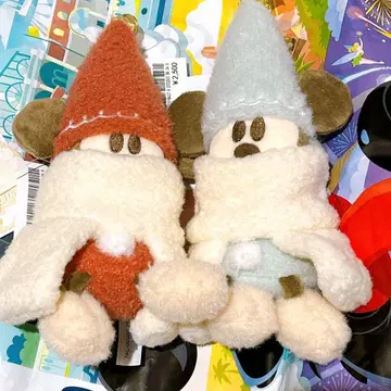 릴린린 디즈니 크리스마스 탁한 블루 인형 배지 바