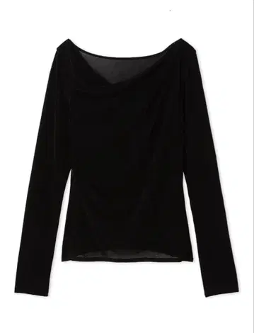 [ 새상품급 ] FRAY I.D 데콜테 턱 플로키 튤 상의