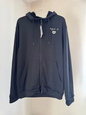 미사용 새상품 agnes b. x arena 후드티 (블랙)