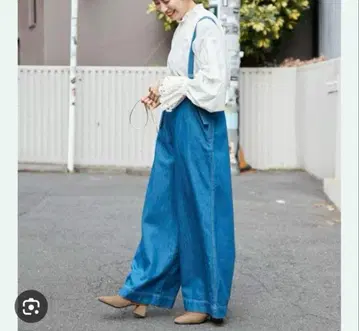 차오패닉 티피 데님 서스펜더 포함