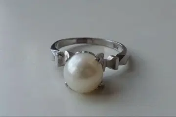 플라티나 진주 반지