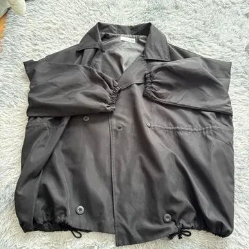 사부르쿠 사부르 블랙 버튼 셔츠