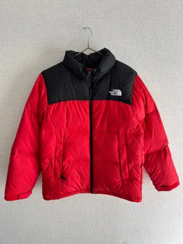 THENORTHFACE 다운 자켓 레드/블랙 키즈 150cm