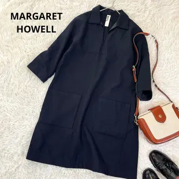 마가렛호웰 울 100 스키퍼 원피스 빅 포켓 블랙