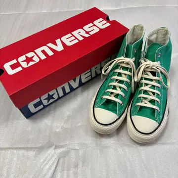 미사용 새상품 25.5cm CONVERSE 그린 하이컷 스니커즈