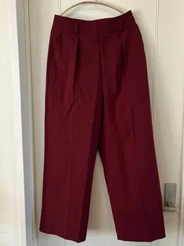 어반 리서치 와이드 팬츠 버건디