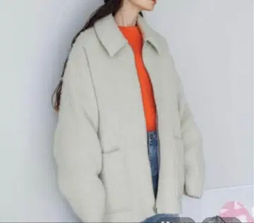 JEANASIS 샤기 ZIP 미들 코트