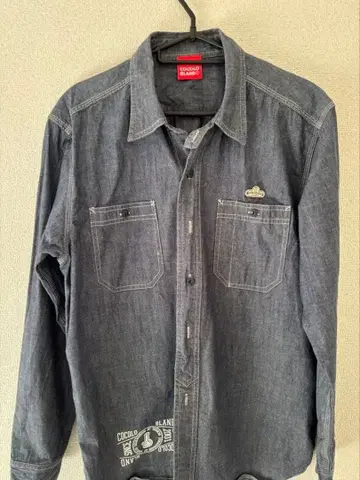 코코로 브랜드 셔츠 420 레이어드 데님 셔츠 빅 코코로