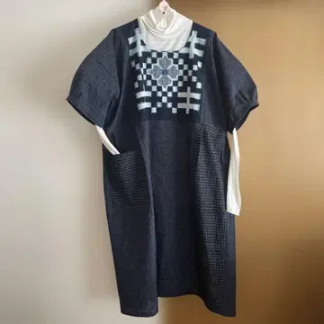 체크무늬 원피스 핸드메이드