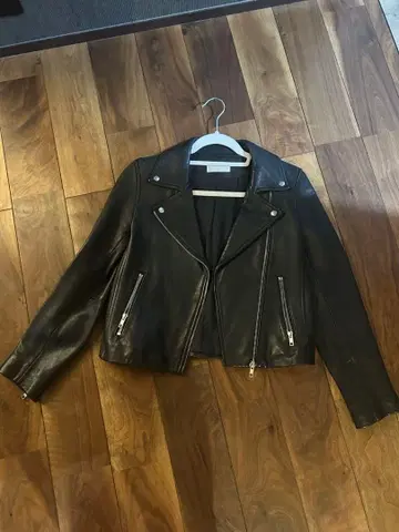 HARE 블랙 라이더 자켓 가죽