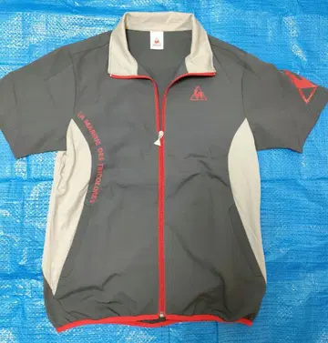 르꼬끄 스포르티브 골프웨어 반팔 블루종 그레이