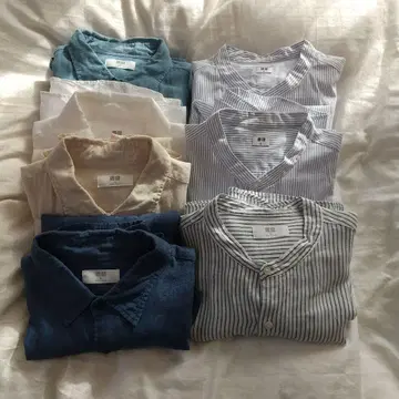 유니클로 셔츠 세트 XL 사이즈 7개