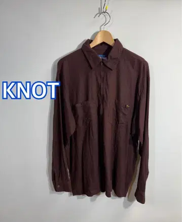 KNOT 노트 하프 지퍼 긴팔 셔츠: 3