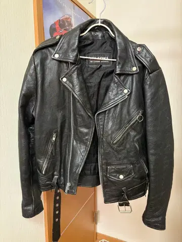 WILSONS 블랙 더블 라이더 자켓 S