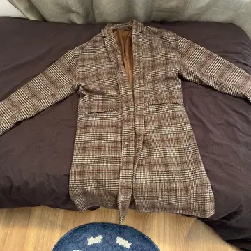 Beno INSPIRED BY 글렌체크 롱 코트 L 사이즈