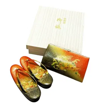 SS2 기모노 가방 세트 천연 가죽 나전칠기 성인식 시치고산