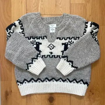 프릭스스토어 PUNO 페루 니트 카우친 사슴 패턴