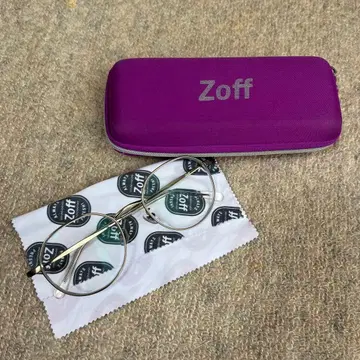 Zoff 원형 안경 케이스 포함