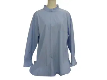 라이트 블루 스탠드 카라 긴팔 셔츠 3L 새상품급