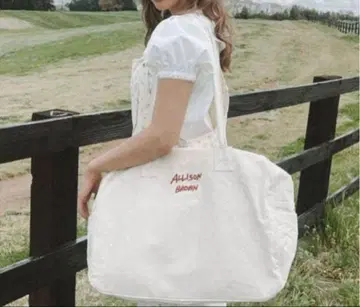 ALLISON BROWN 빅 토트백 화이트