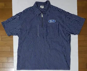 쿠퍼 팩트 Cooper Fact 스트라이프 하프 지퍼 셔츠