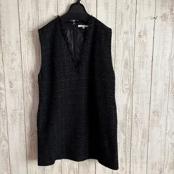 CADUNE 카듀네 트위드 베스트 트위드 미니 원피스