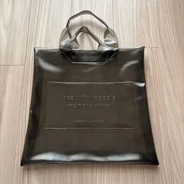 beautiful people 클리어 토트백