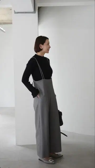 미사용 새상품 OHGA 퍼펙트 살로펫 그레이 S