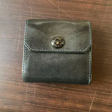 비아베리 이단 접이식 지갑 그린