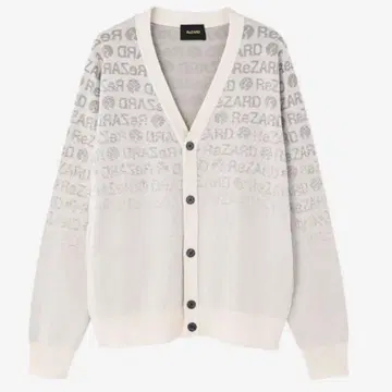 ReZARD 그라데이션 니트 가디건 (화이트)