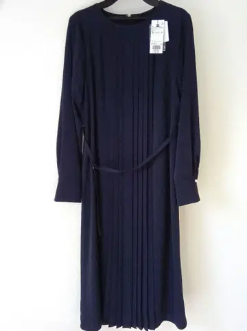 플라스테 이번 시즌! 조젯 플리츠 원피스 S 새상품급 입학식에도