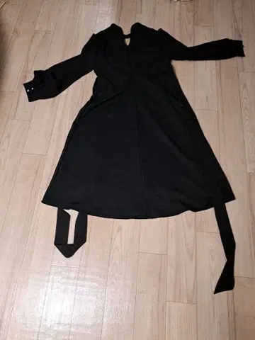 블랙 롱 원피스